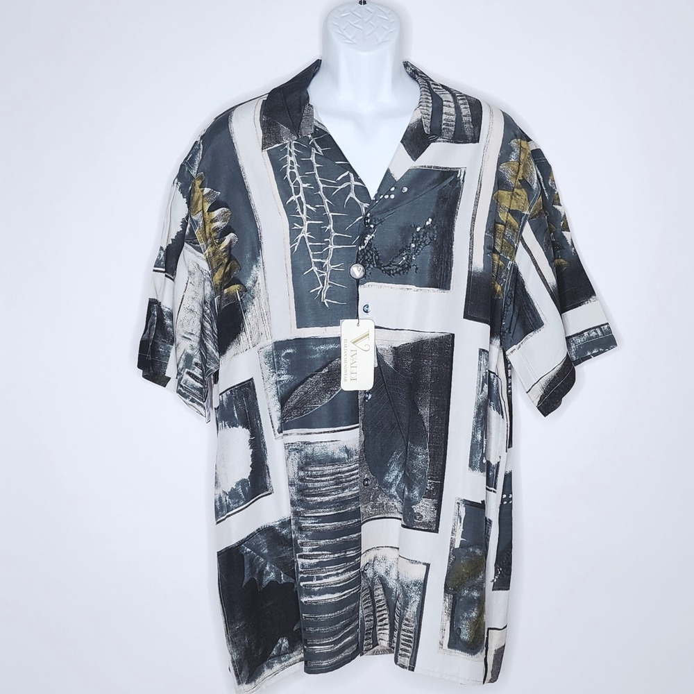 VIVALDI Mens Rayon Linen Blend Shirt Made in Italy NWT Sz. XL